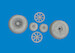 Curtiss P40N Wheels Cross Tread (Eduard) E6481135