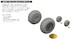 Curtiss P40N Wheels Block Tread (Eduard) E6481136