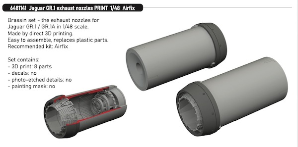 Jaguar GR1 Exhaust nozzles (Airfix)  E6481141