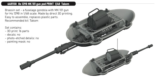 Henschel Hs129B MK101 Gun Pod (Takom)  E6481158