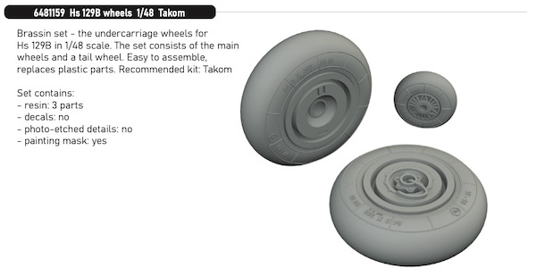 Henschel Hs129B-2 Wheels (Takom)  E6481159