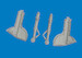 Supermarine Spitfire MKIX/XVI Undercarriage Legs (Eduard)  E6481169