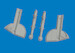 Spitfire MKI/II/Va/Vb Undercarriage Legs (Eduard) E6481171