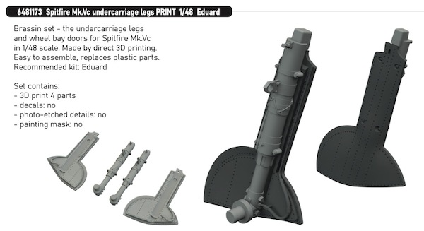 Spitfire MKV Undercarriage Legs (Eduard)  E6481173