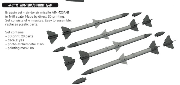 AIM120A/B Missiles (4x)  E6481176
