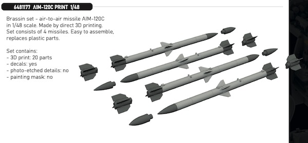 AIM120C Missiles (4x) E6481177