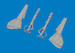 Focke Wulf FW190A-6 Undercarriage Legs (Eduard) E6481178