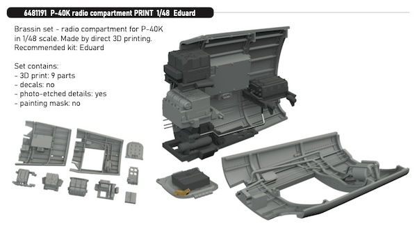 Curtiss P40K Radio Compartiment (Eduard) E6481191
