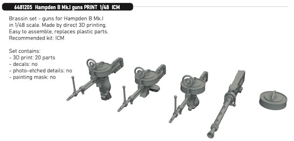 HP Hampden B Mk1 Guns (ICM) E6481205