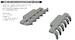 Supermarine Spitfire MKIXc  Fishtail exhaust stacks (Airfix) E6481208