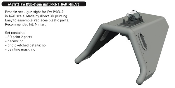 Focke Wulf FW190D-9 Gun Sight (MiniArt)  E6481212