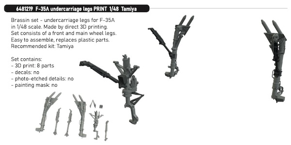 F35A Lightning II Undercarriage Legs set (Tamiya)  E6481219