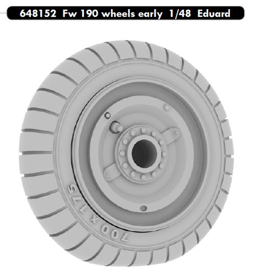 Focke Wulf FW190 Wheels (Early) (Eduard)  E648152