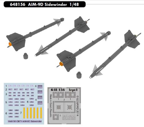 AIM-9D Sidewinder (4x)  E648156