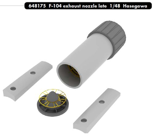 F104 Starfighter exhaust nozzle - Late (J79-GE-19) (Eduard/Hasegawa)  E648175