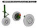 F104 Starfighter Undercarriage wheels - early- (Hasegawa/Eduard) 648-176