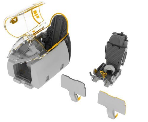 MiG21PFM Fishbed Interior - gray (Eduard)  E648185