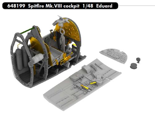 Spitfire MKVIII Cockpit set (Eduard) E648199