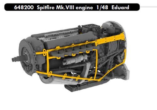 Spitfire MKVIII Engine set (Eduard)  E648200