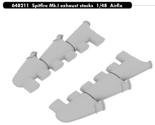 Spitfire MKI Exhaust Stacks (Airfix)  E648211