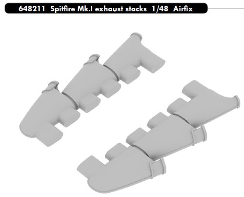 Spitfire MKI Exhaust Stacks (Airfix) E648211