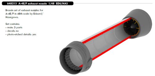 A4E/F Skyhawk Exhaust (Eduard/Hasegawa)  E648215