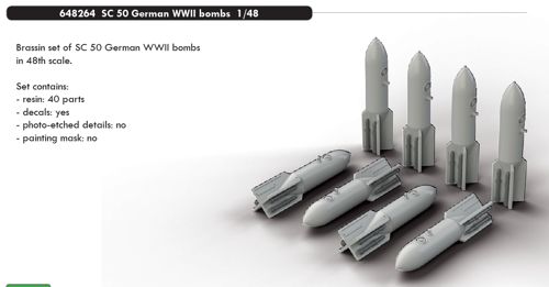 German SG50 WW2 Bombs (8x)  E648264