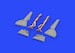 Focke Wulf FW190A-5 Undercarriage legs (Bronze) and doors E48436