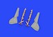 Focke Wulf FW190A-8/R-2 Undercarriage legs (Bronze) and doors E48437