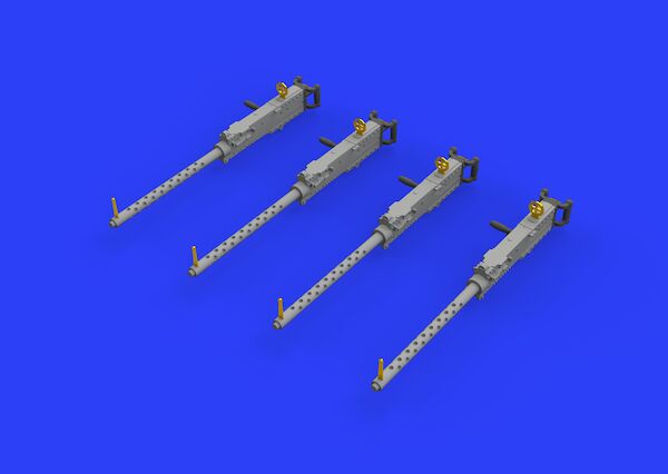 M2 Browning Machine guns with Handles for Aircraft ((4x)  E648458