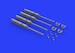 M2 Browning Machine guns with Handles for Aircraft ((4x) E648458