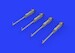 M2 Browning Machine guns with Handles for Aircraft ((4x) E648458