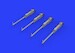 M2 Browning Machine guns with Handles for Aircraft ((4x) E648458