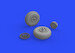P51D Mustang Wheels with Block Tread (Eduard) E648505