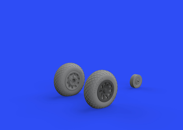P51D Mustang Wheels with Diamond Tread 2 (Eduard) E648511