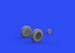 P51D Mustang Wheels with Rhomboid Tread (Eduard) E648512
