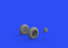 P51D Mustang Wheels with Grooved Tread (Eduard) E648514