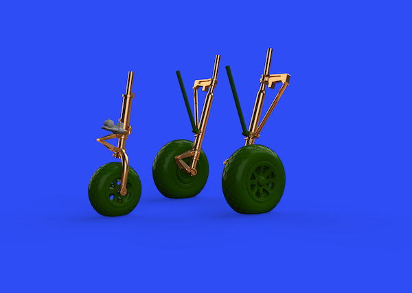 Lockheed P38F/G Lightning Undercarriage Legs BRONZE (Tamiya) E648521