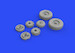 Mirage IIIC Wheels (Eduard)  E648541