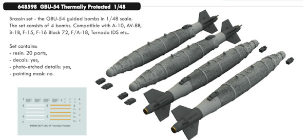 GBU54 Thermal protected Bombs (4x)  E648598
