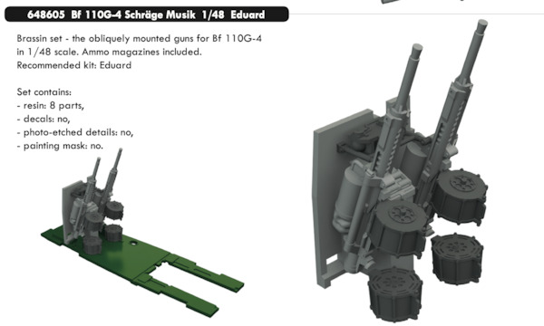 Messerschmitt BF110G-4 Schräge Musik (Eduard)  E648605