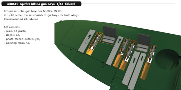 Spitfire MKIIa Gun Bays (Eduard)  E648610
