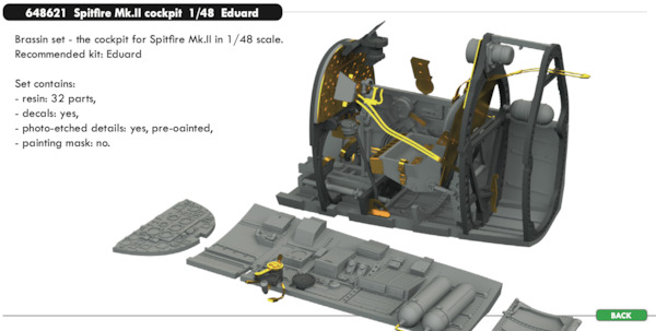 Spitfire MKII Cockpit (Eduard) E648621