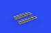Supermarine Spitfire MKV Six Stack exhaust - Fishtail- (Eduard) E648669