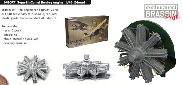 Sopwith Camel Bentley engine (Eduard)  E648677