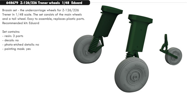 Zlin Z126/Z226 Trener Wheels (Eduard) E648679
