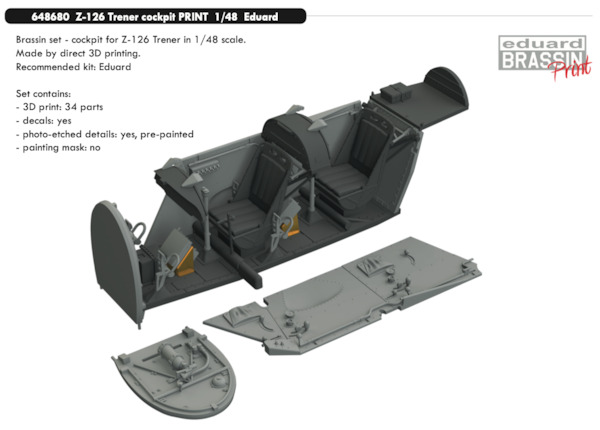 Zlin Z126/Z226 Trener  Cockpit (Eduard)  E648680