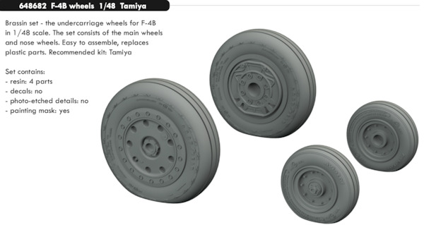 F4B Phantom Wheels (Tamiya)  E648682