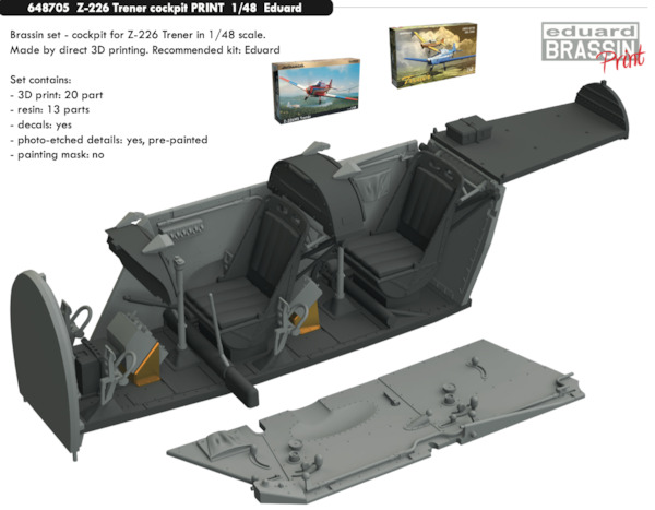 Zlin Z-226 Trener  Cockpit set (Eduard)  E648705