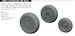 F16 Fighting Falcon Wheels - Early- (Tamiya) E648707